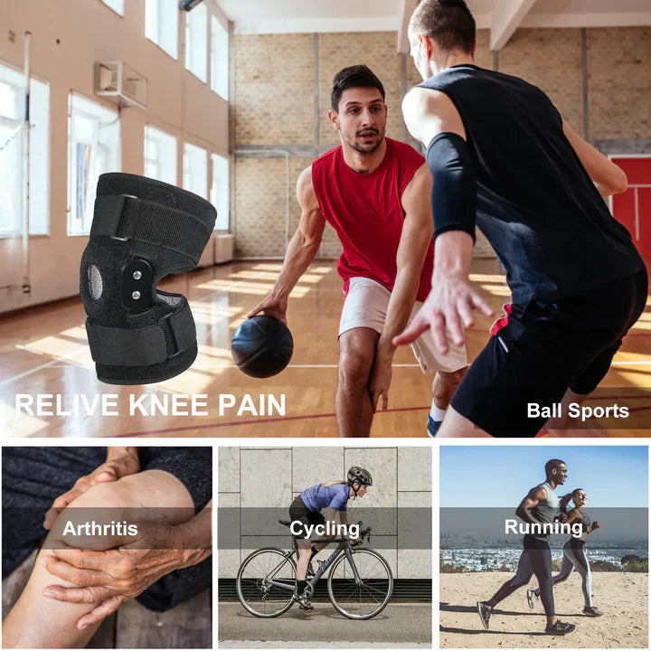 Adjustable hinged knee support