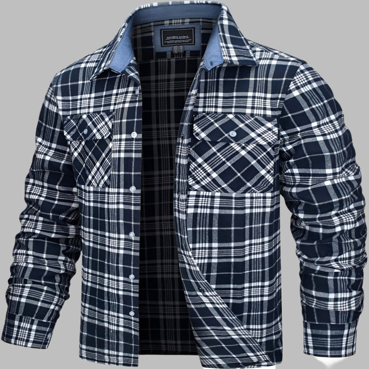 Checked flannel shirt in cotton – Lumberjack style