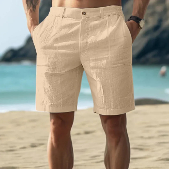 Casual men's shorts in linen
