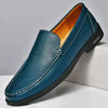 Hand-sewn slip-on leather moccasins