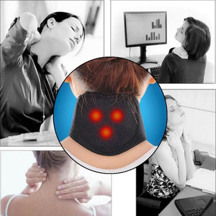 VitalTherm nakkekrage | Med turmalin og magneter | Selvvarmende og smertelindrende