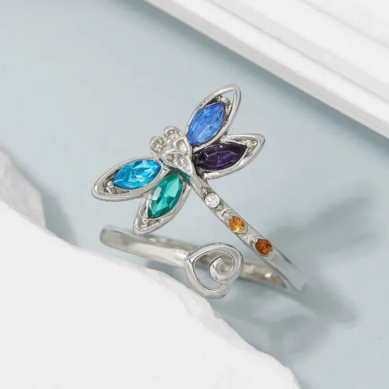 Vintage Øyenstikker Justerbar ring