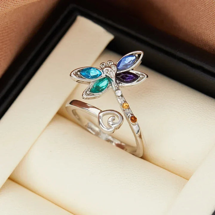Vintage Øyenstikker Justerbar ring