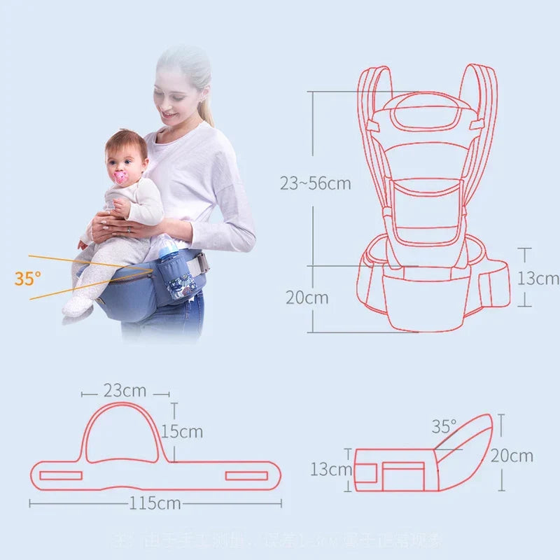 Ergonomisk Babybæresele – Komfortabel Hoftebæresele for Foreldre og Barn