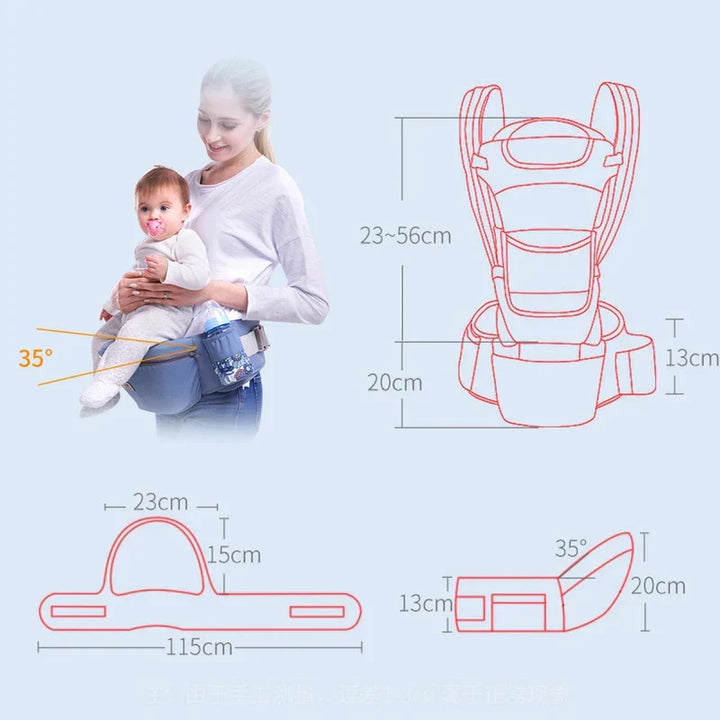 Ergonomisk Babybæresele – Komfortabel Hoftebæresele for Foreldre og Barn
