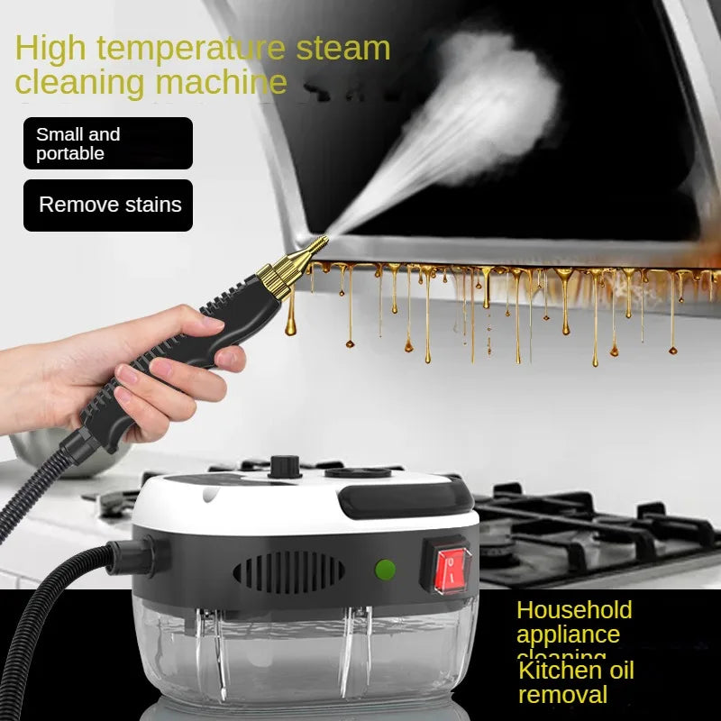 STEAMVOLT Damprenser | 2500W Høytrykk | 3 Bar Damptrykk | For Kjøkken, Bad & Hjem