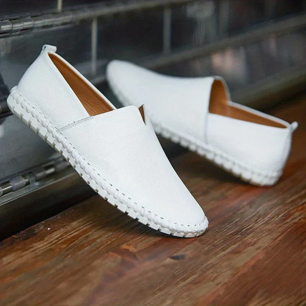 Elegante loafers – Matte slip-ons i ekte skinn
