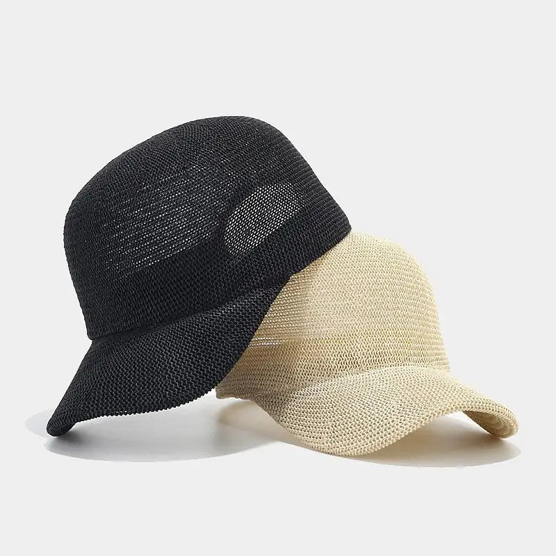 Motehette Flettet Solhatt med Bred Skygge - SunWeave-Stil