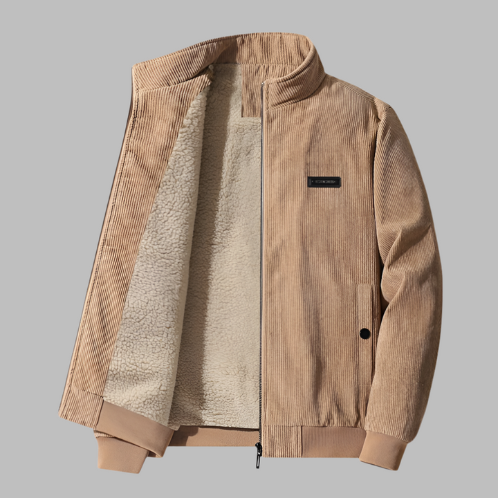 Men's winter jacket in corduroy