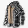Rut pattern shirt jacket with hood for men