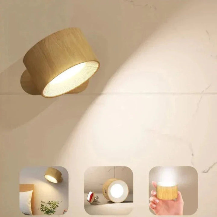 Magnetisk og trådløs vegglampe
