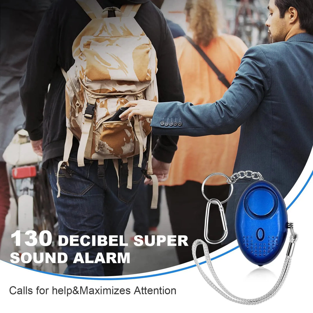 Personlig sikkerhetsalarm med LED-lys (130 dB) – SafeSound