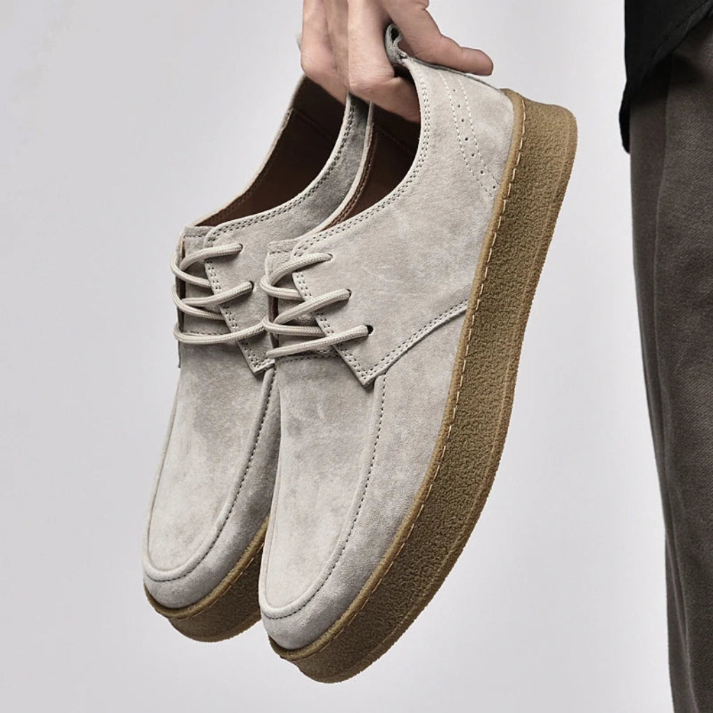 Herre semskede sneakers Stilige og allsidige