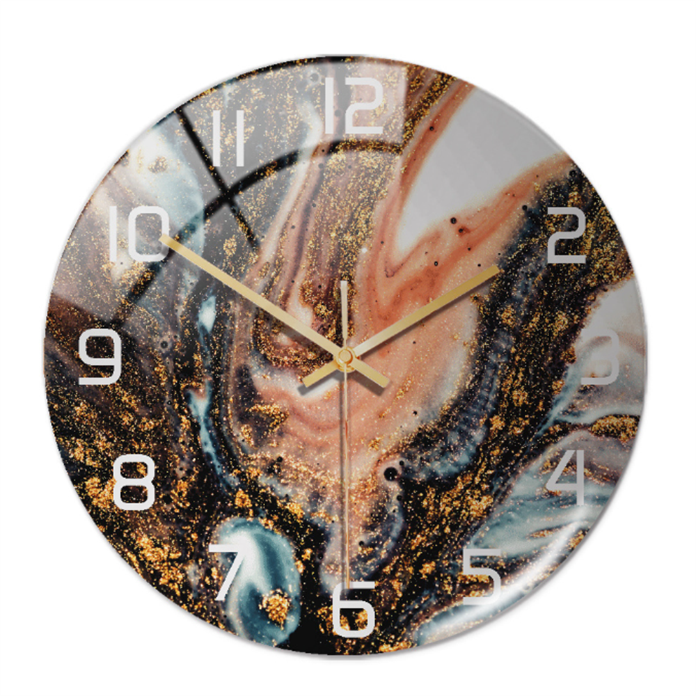 Elegant veggklokke med marmoreffekt – MarbleTime