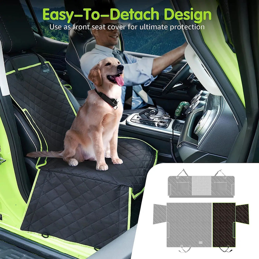 PawRide Setetrekk for Hunder | 6-i-1 Design | Vanntett og Sklisikkert | For Bil, SUV og Varebil