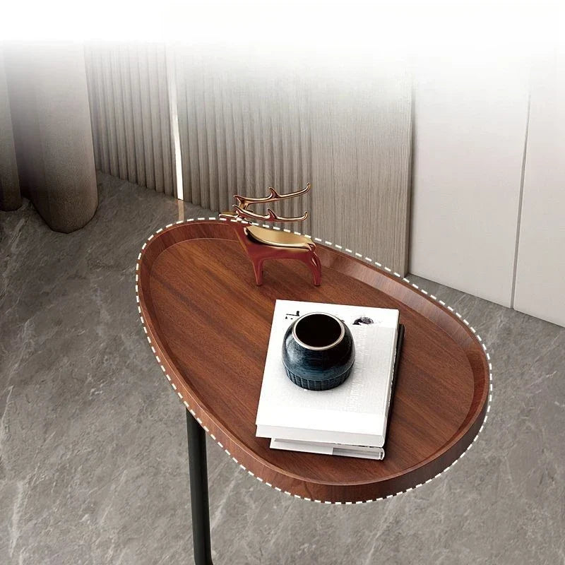 Nirethia - Mobilt C-formet sofabord ideelt for sofa eller seng