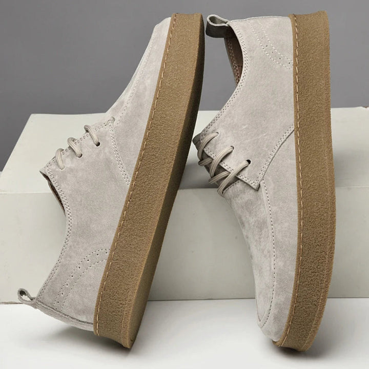 Herre semskede sneakers Stilige og allsidige