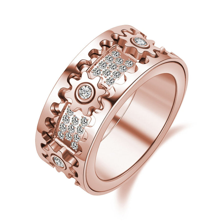 Spinnring med roterende design