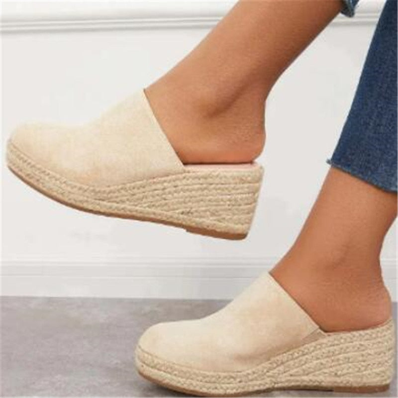 Retro chique kilehælsandaler - Vera