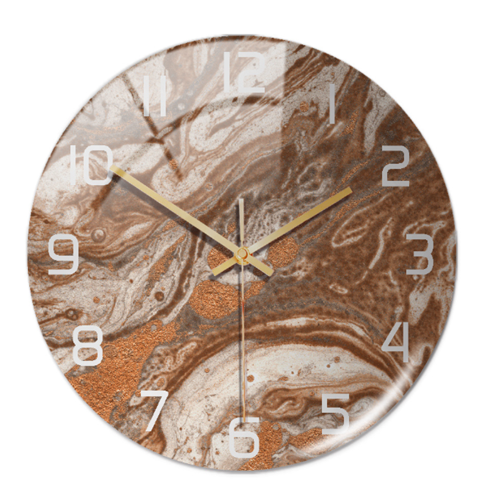 Elegant veggklokke med marmoreffekt – MarbleTime