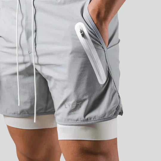 2-in-1 sports pants for men