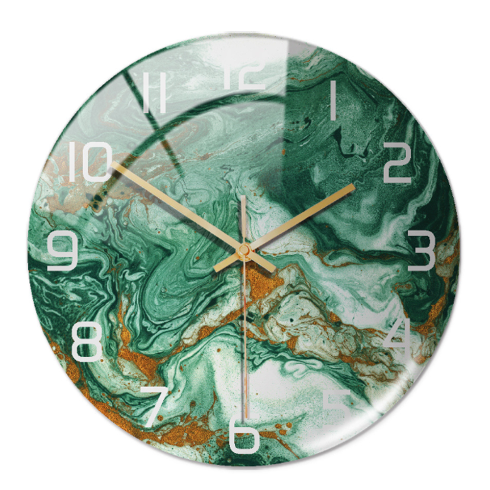 Elegant veggklokke med marmoreffekt – MarbleTime