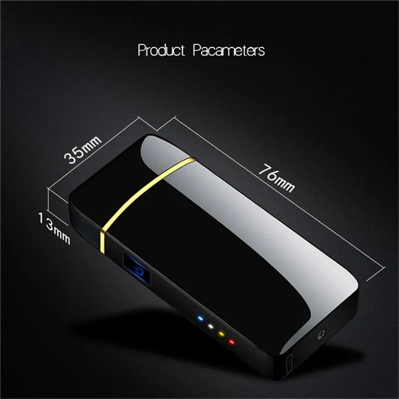 Elektroniske Vindtette Lightere – Oppladbar USB Plasmalighter