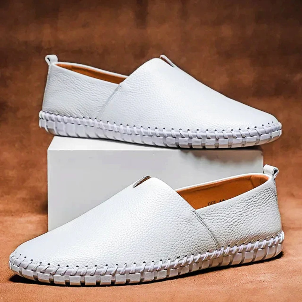 Elegante loafers – Matte slip-ons i ekte skinn