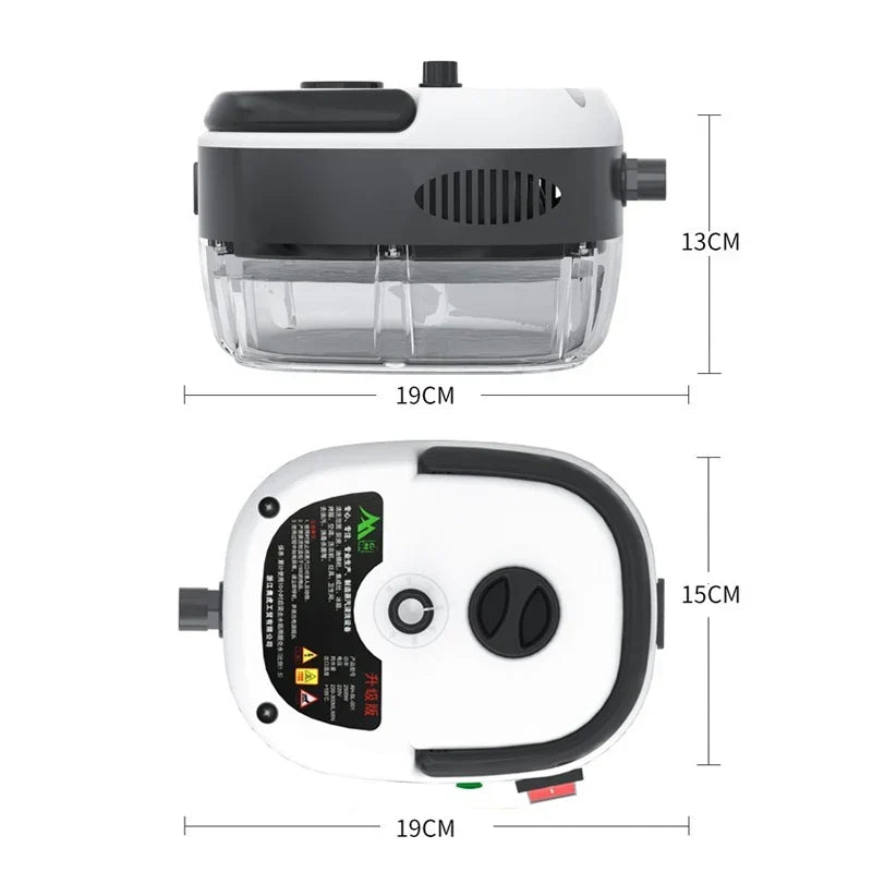STEAMVOLT Damprenser | 2500W Høytrykk | 3 Bar Damptrykk | For Kjøkken, Bad & Hjem
