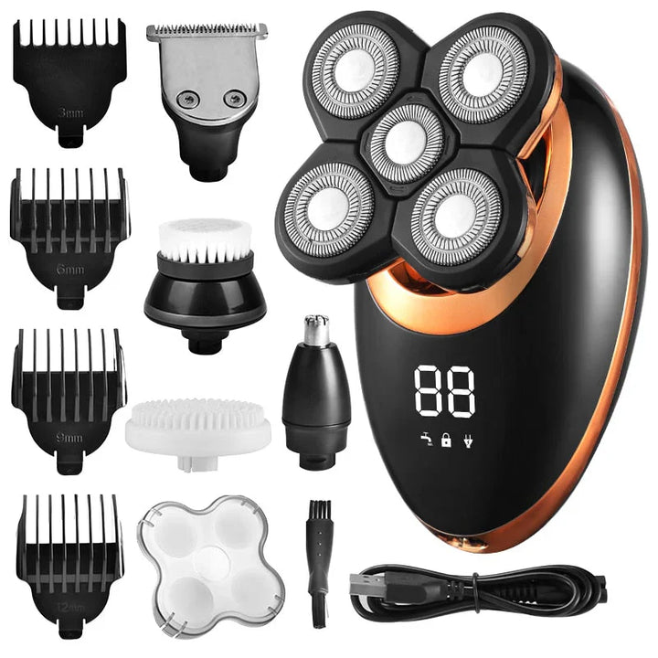 Waterproof wireless multifunctional trimmer for men