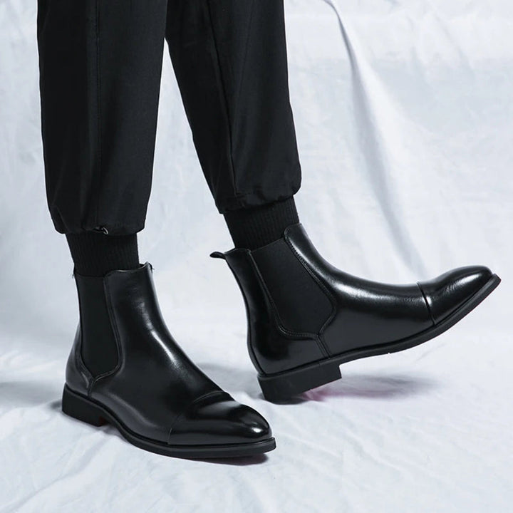 Schlanke knöchellange CapToe Chelsea-Stiefel