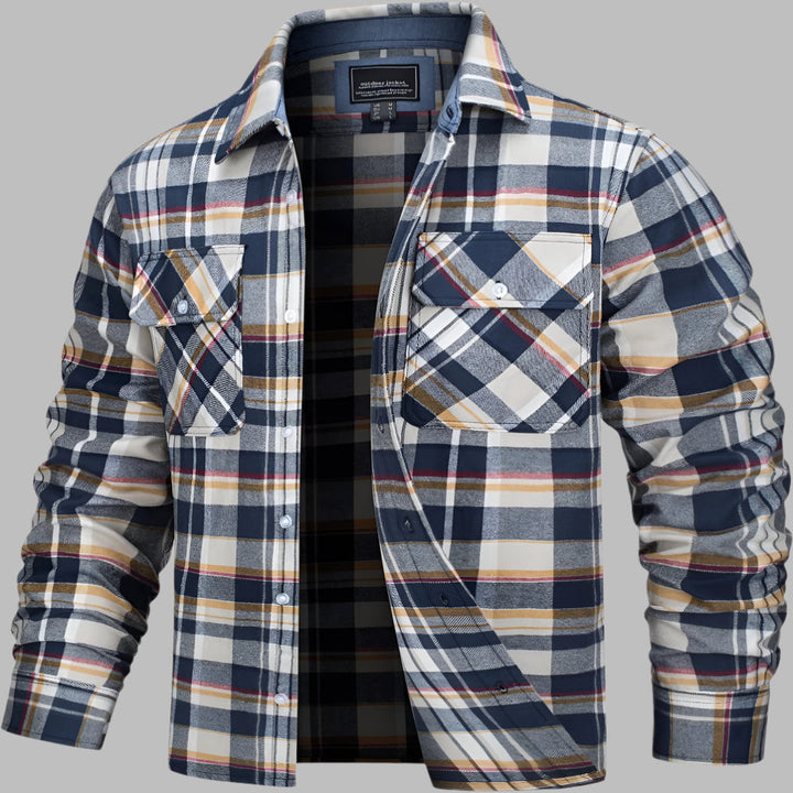 Checked flannel shirt in cotton – Lumberjack style