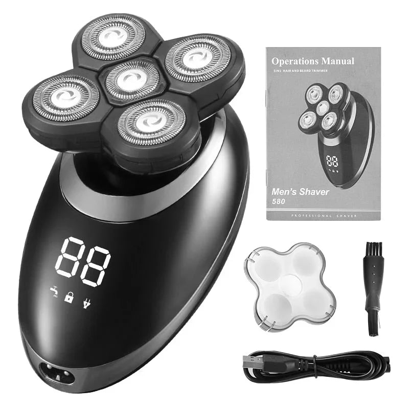Waterproof wireless multifunctional trimmer for men