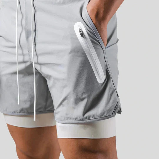 2-in-1 sports pants for men