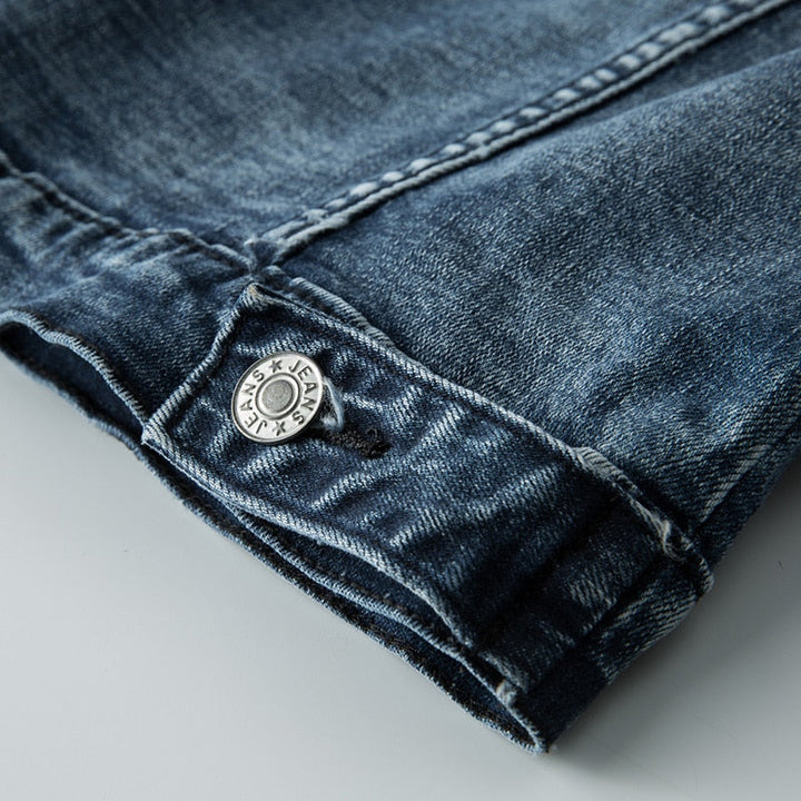 Urban Edge — Classic denim meets biker attitude