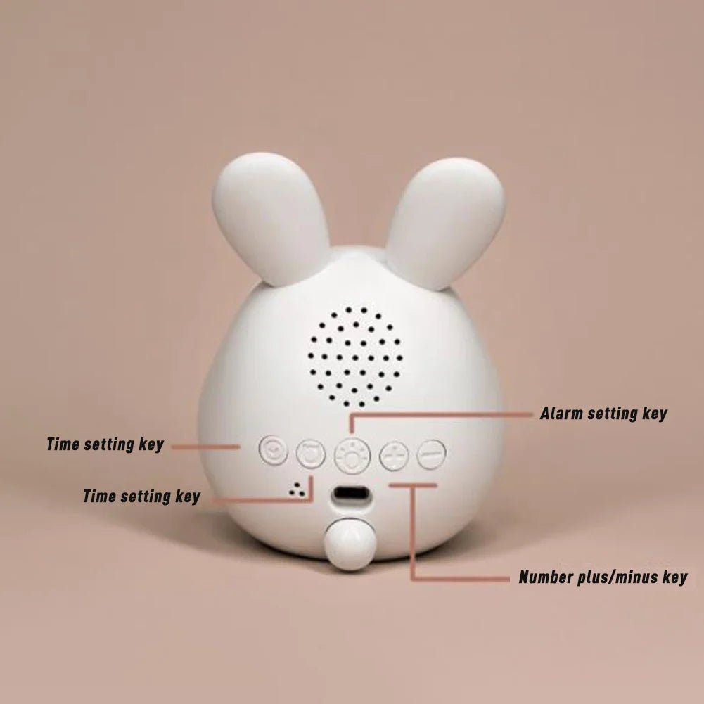 Barnealarm i kaninform med LED-nattlys - BunniGlow