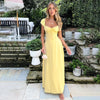 Aurora – Maxi Dress with Square Neckline and Puff Sleeves