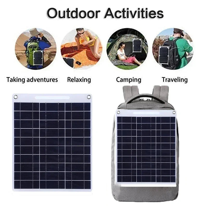 Bærbart Solcellepanel SOLVION Charge 100W | 5V | Dual USB | Vanntett | Uteliv & Camping