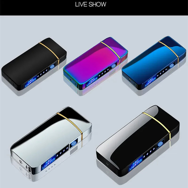 Elektroniske Vindtette Lightere – Oppladbar USB Plasmalighter