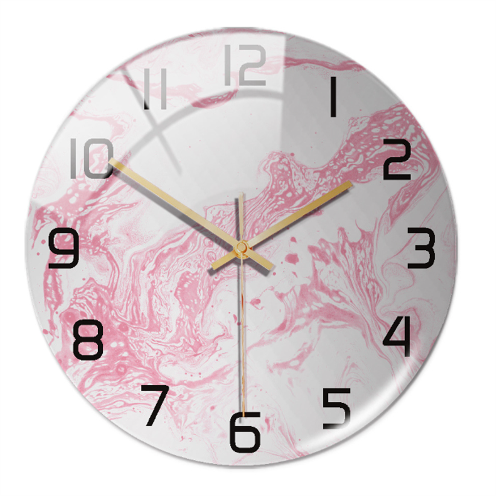Elegant veggklokke med marmoreffekt – MarbleTime