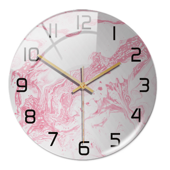 Elegant veggklokke med marmoreffekt – MarbleTime