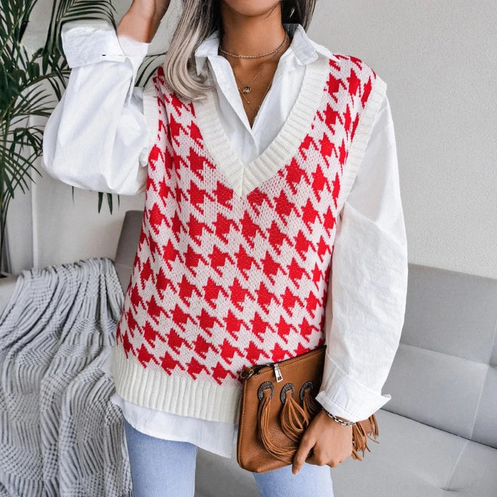 Rutete vest til dame – Yara