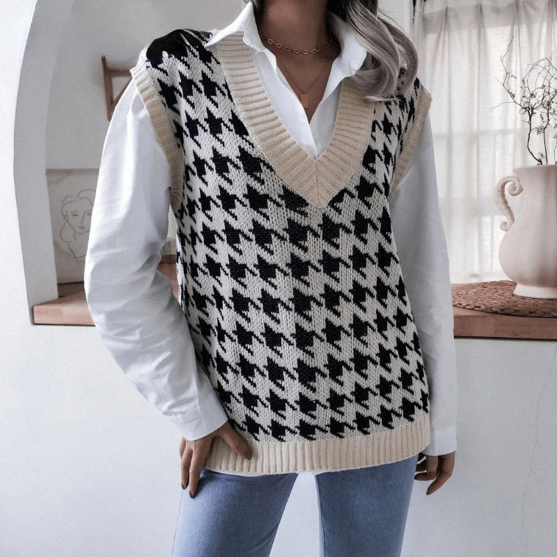 Rutete vest til dame – Yara