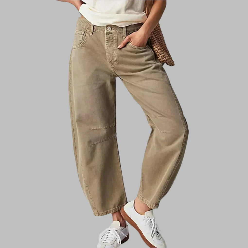 Kvinners brede ben jeans