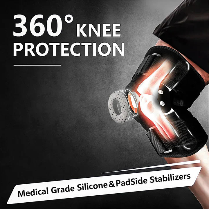 Adjustable hinged knee support