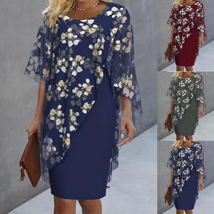 Elegant Blomsterkjole for Kvinner