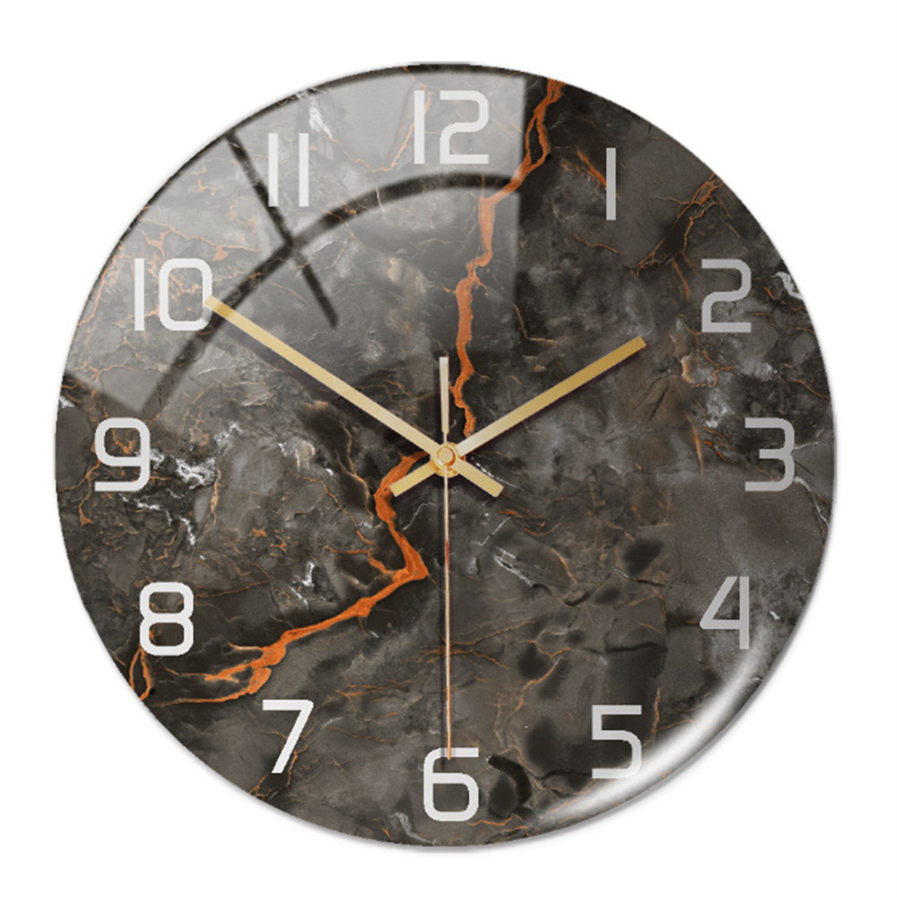 Elegant veggklokke med marmoreffekt – MarbleTime