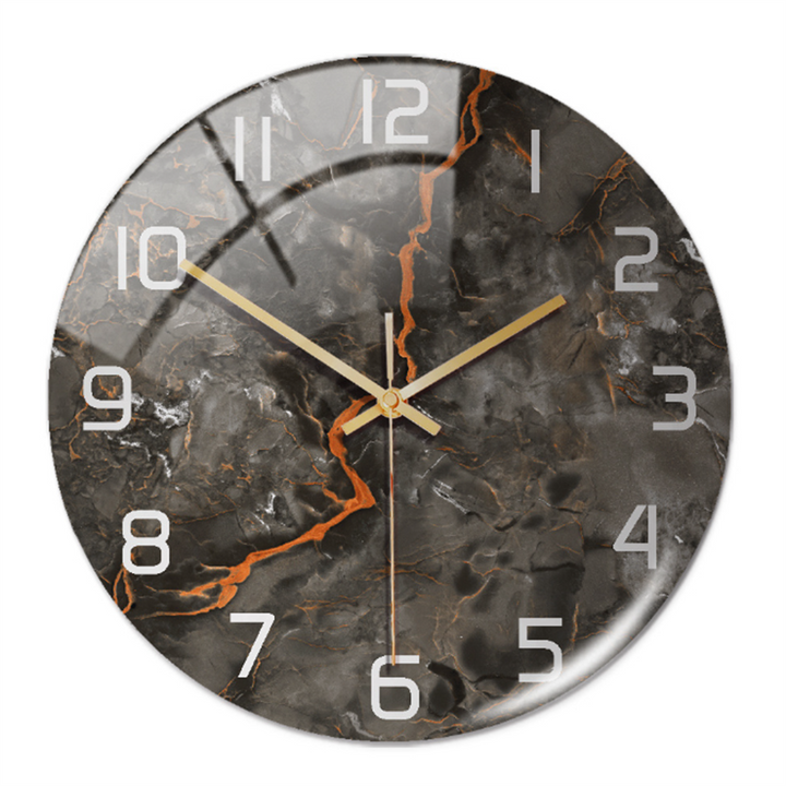 Elegant veggklokke med marmoreffekt – MarbleTime
