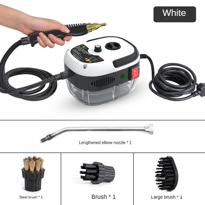 STEAMVOLT Damprenser | 2500W Høytrykk | 3 Bar Damptrykk | For Kjøkken, Bad & Hjem