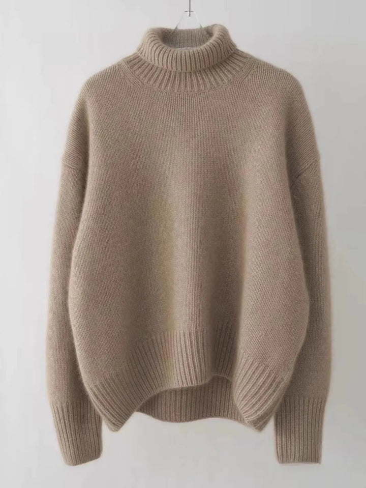 Luksus fin ull Turtleneck Sweater for Kvinner